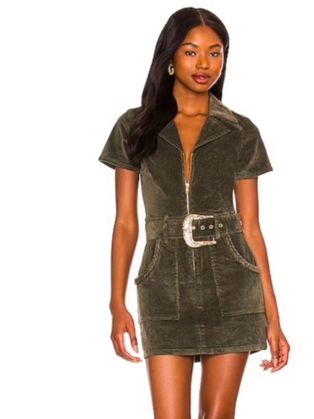 Green Western Buckle Show Me Your Mu Mu Dress